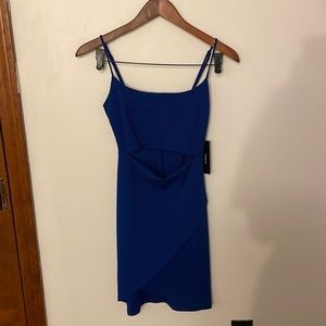 Lulus blue bodycon cutout dress